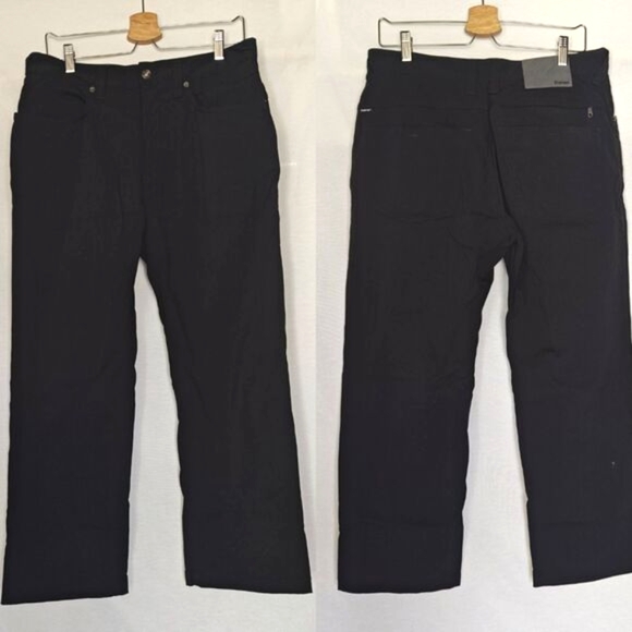 Rohan Pants Venture Jeans Relaxed Black Mens 34 28.5 Short Polyamide Blend - Picture 1 of 9